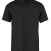 Kustom Kit Tailored Fit Short Sleeve Premium Oxford Shirt