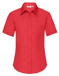Fruit Of The Loom Ladies' Short Sleeve Poplin Shirt