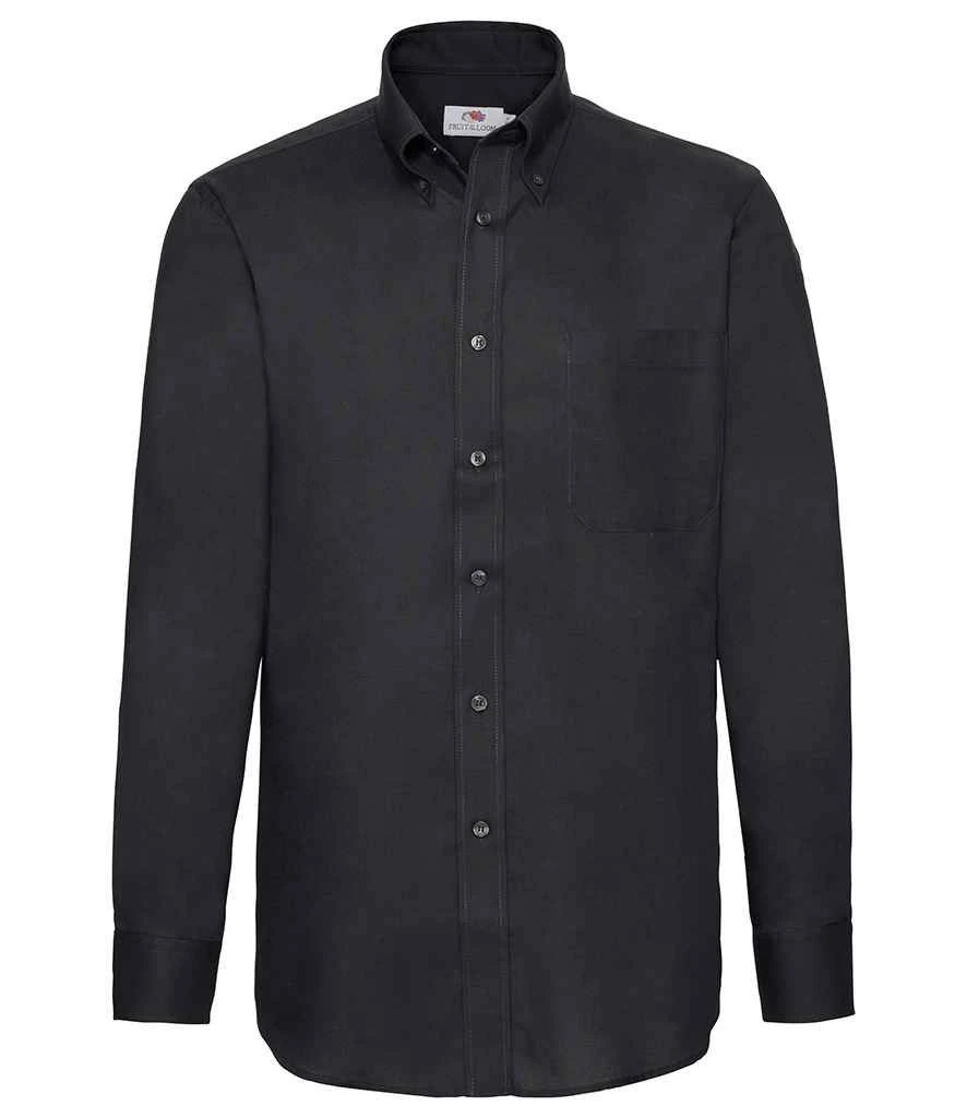 Fruit Of The Loom Mens Long Sleeve Oxford Shirt 3 Fruit Of The Loom Mens Long Sleeve Oxford Shirt - Image 3