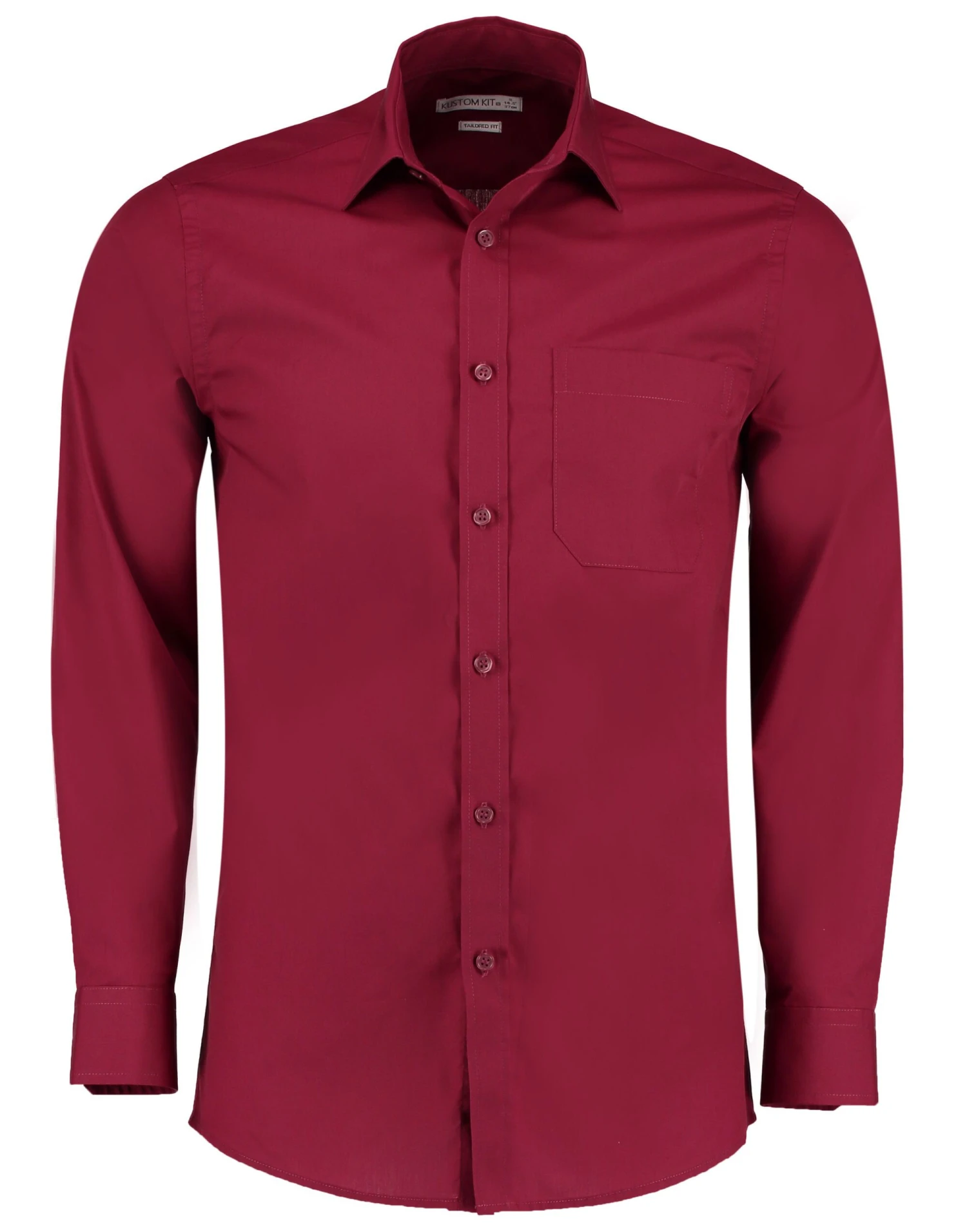 Kustom Kit Tailored Fit Long Sleeve Poplin Shirt 11 Kustom Kit Tailored Fit Long Sleeve Poplin Shirt - Image 11