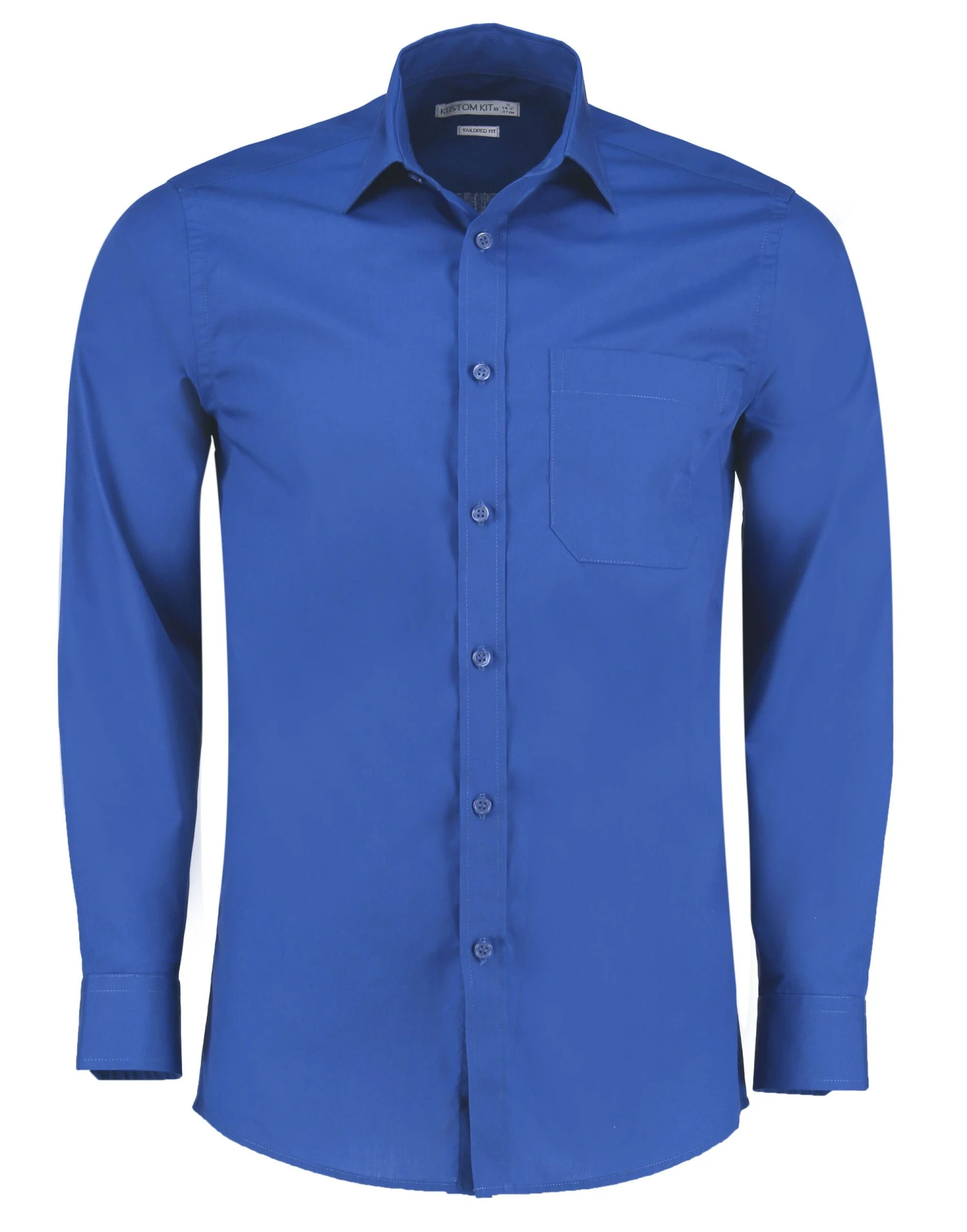 Kustom Kit Tailored Fit Long Sleeve Poplin Shirt 6 Kustom Kit Tailored Fit Long Sleeve Poplin Shirt - Image 6