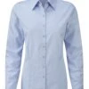 Russell Collection Ladies' Long Sleeve Tailored Herringbone Shirt