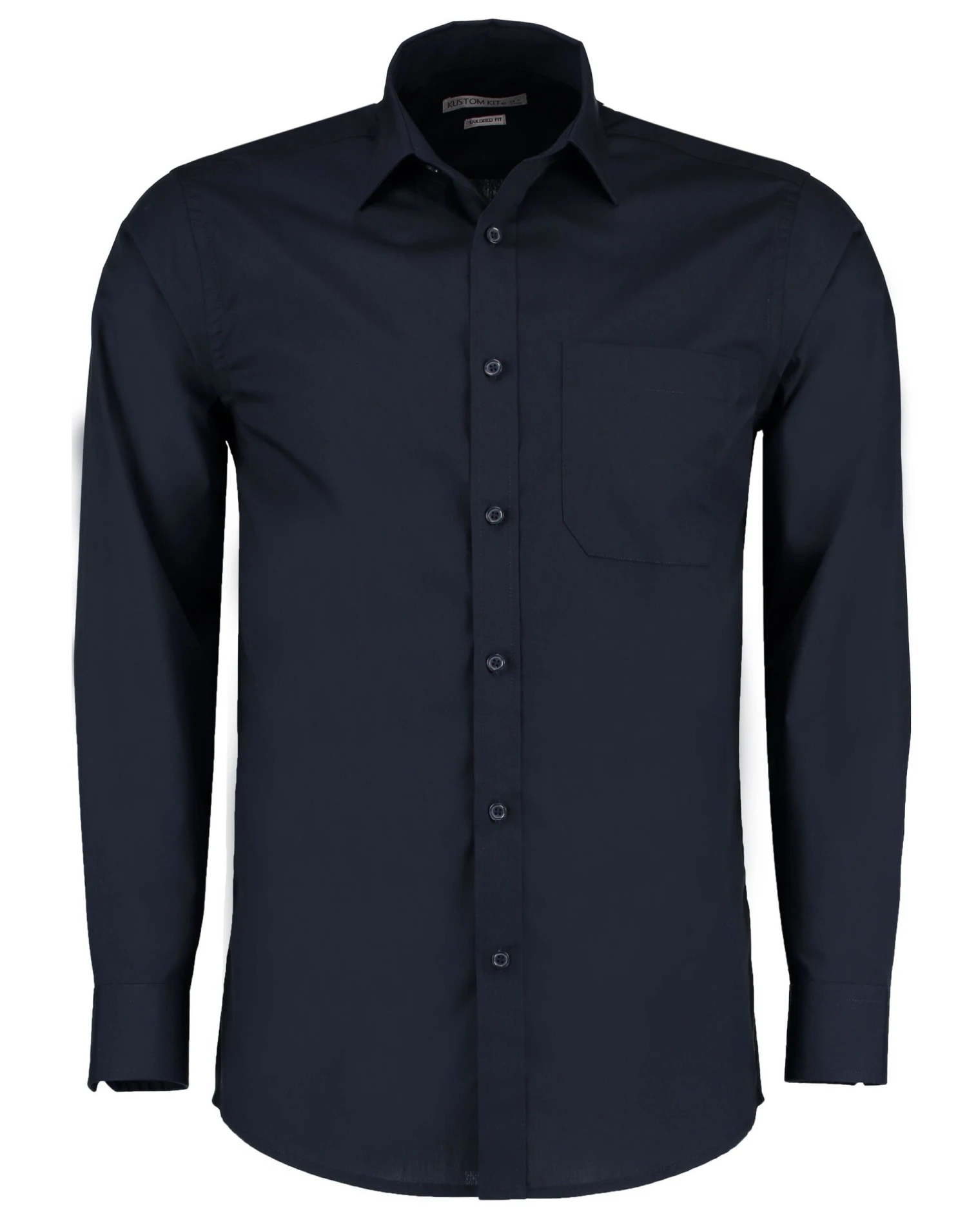 Kustom Kit Tailored Fit Long Sleeve Poplin Shirt 10 Kustom Kit Tailored Fit Long Sleeve Poplin Shirt - Image 10