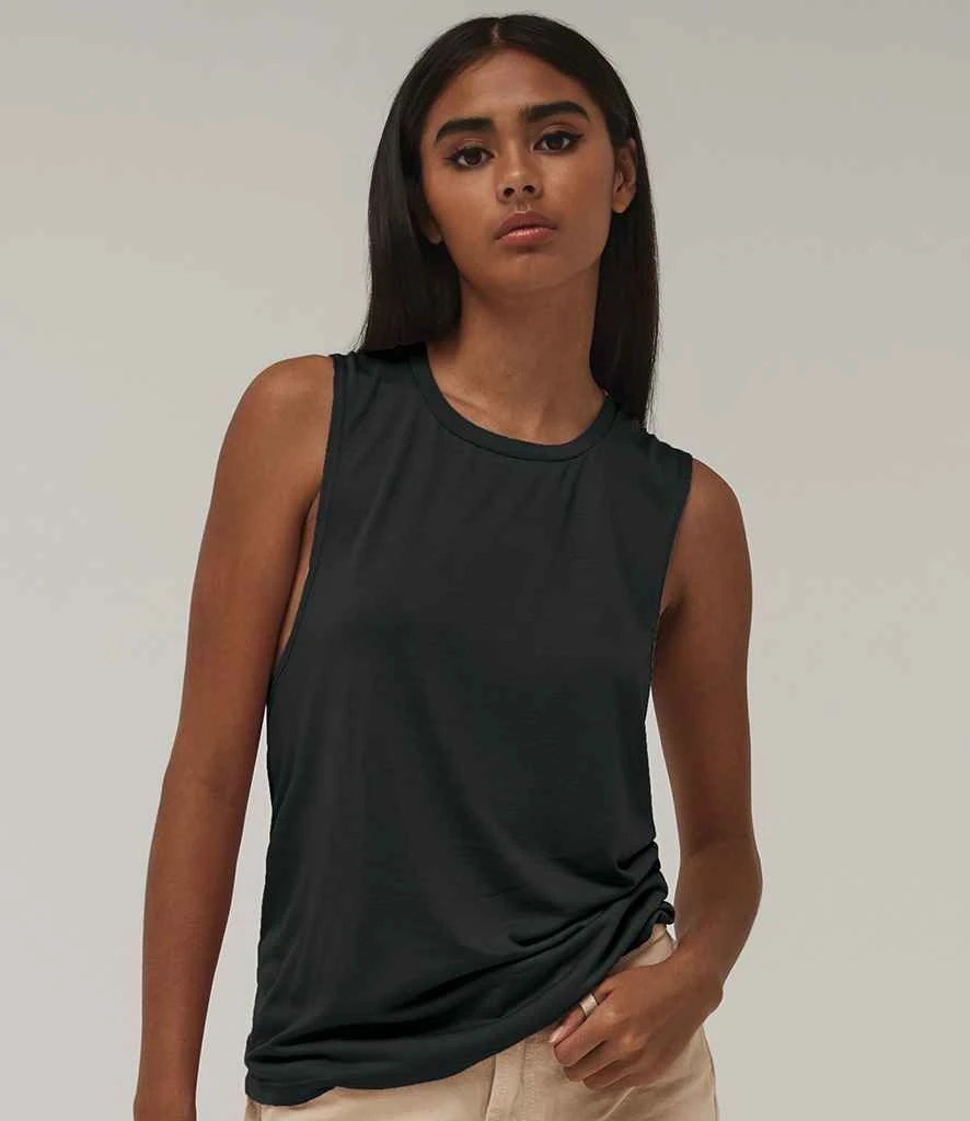 Bella+Canvas Bella Ladies Flowy Scoop Muscle Tank Top 2 Bella+Canvas Bella Ladies Flowy Scoop Muscle Tank Top - Image 2