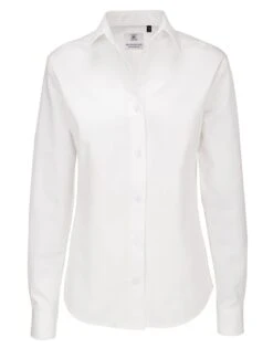 B&C Womens Sharp Twill Long Sleeve Shirt -Outlet Elite Togs Store ca02aba3fc8c6c722a0de4853a75ecad544e00f22b6b8fd7bbeb168ae6fdca13