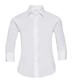 Russell Collection Ladies' 3/4 Sleeve Fitted Stretch Shirt 15 Russell Collection Ladies' 3/4 Sleeve Fitted Stretch Shirt -Outlet Elite Togs Store cc052d27d83884b4382a920f1509f18c5c1f9a7c1b6f96df5e85a192d0f39a42