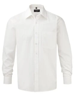 Russell Collection Mens Long Sleeve Classic Pure Cotton Poplin Shirt 10 Russell Collection Mens Long Sleeve Classic Pure Cotton Poplin Shirt -Outlet Elite Togs Store ccd1b6f6008e05697490702ae052dd86cc07c7a303259880c139d37b5b5ef618