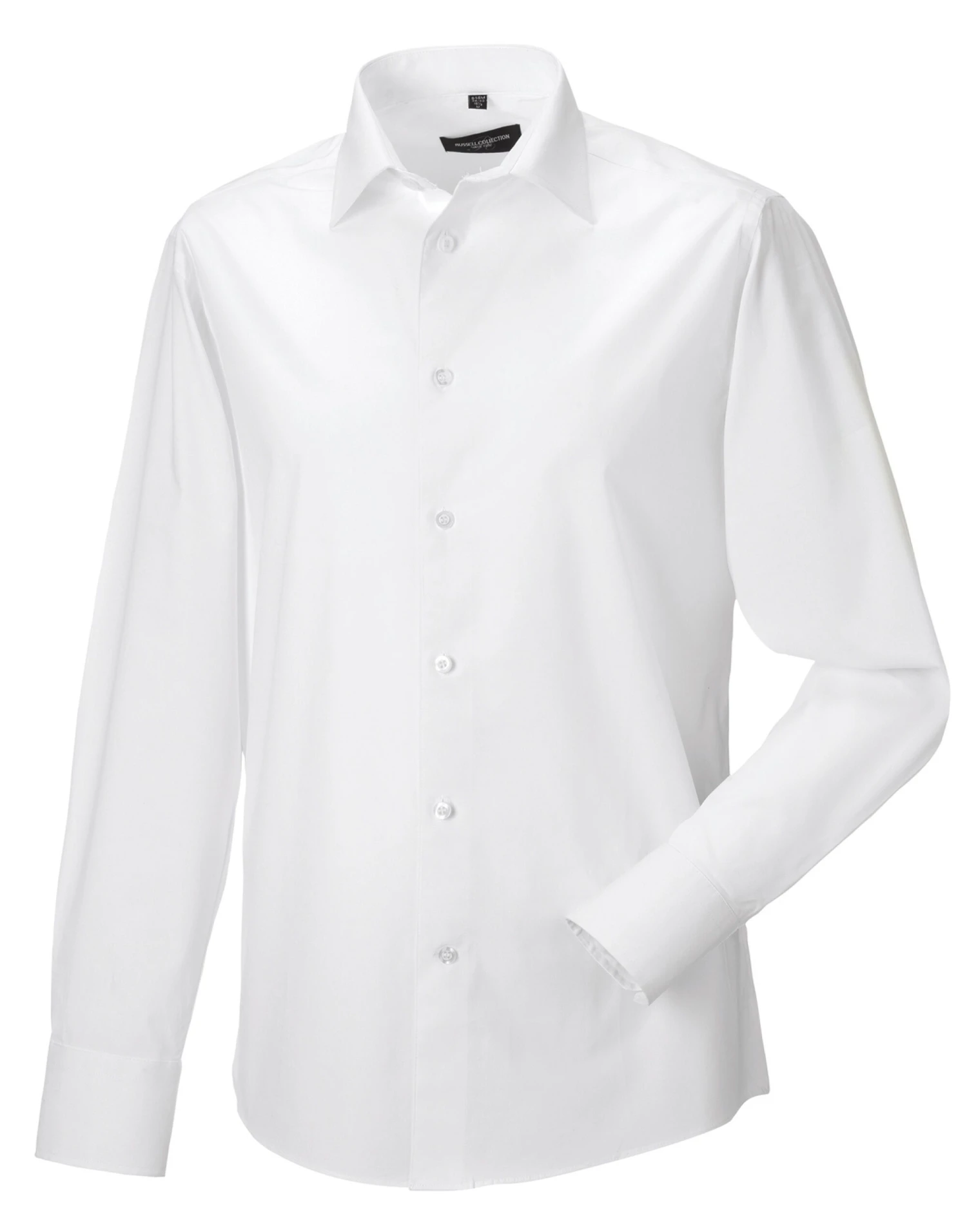 Russell Collection Mens Long Sleeve Fitted Stretch Shirt 3 Russell Collection Mens Long Sleeve Fitted Stretch Shirt - Image 3