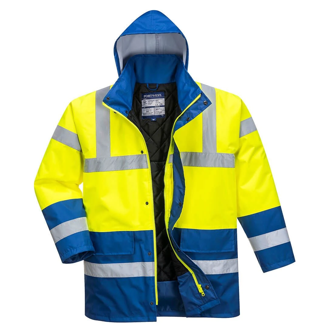 Portwest Hi-Vis Contrast Winter Traffic Jacket 1 Portwest Hi-Vis Contrast Winter Traffic Jacket