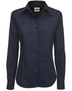 B&C Womens Sharp Twill Long Sleeve Shirt -Outlet Elite Togs Store d989c60eac65265c879e8727a9359c9845f5511e85b13607615fe5d9763cd415