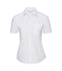 Russell Collection Ladies' Short Sleeve Classic Polycotton Poplin Shirt 27 Russell Collection Ladies' Short Sleeve Classic Polycotton Poplin Shirt -Outlet Elite Togs Store dc15b901ccf56347719fe6e7f2a186623efd65f53ae322177219b7446b6d160e