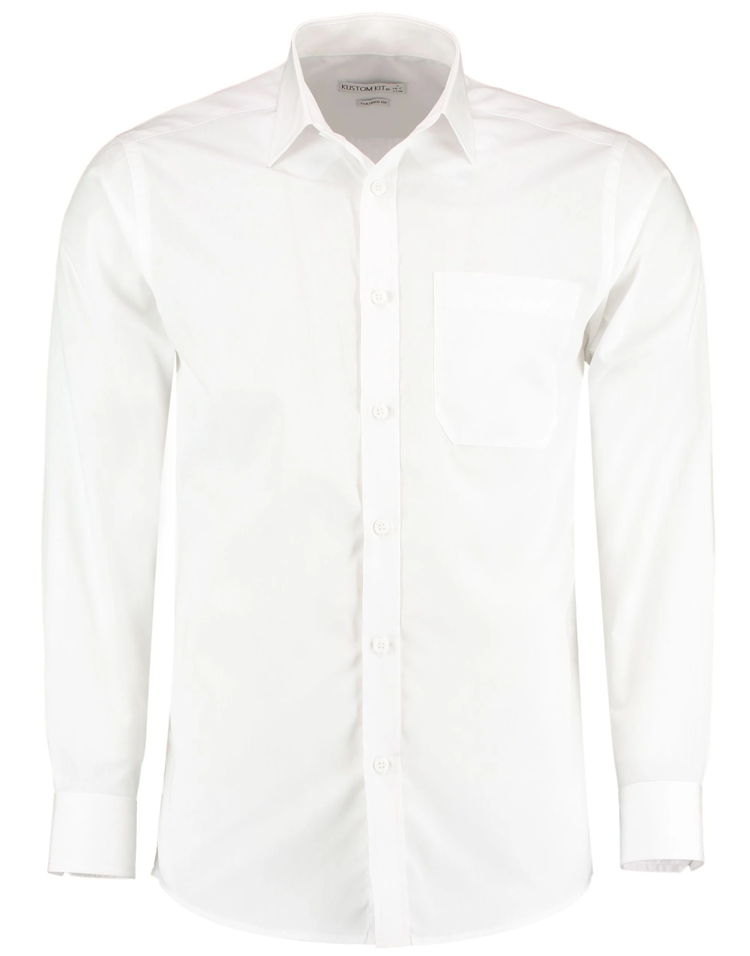 Kustom Kit Tailored Fit Long Sleeve Poplin Shirt 5 Kustom Kit Tailored Fit Long Sleeve Poplin Shirt - Image 5