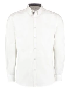 Kustom Kit Tailored Fit Long Sleeve Premium Contrast Oxford Button Down Collar Shirt -Outlet Elite Togs Store e1ecb787b80c91980a496068d37bf5d2ed1bceaf3693f8dae6e188b09738d794