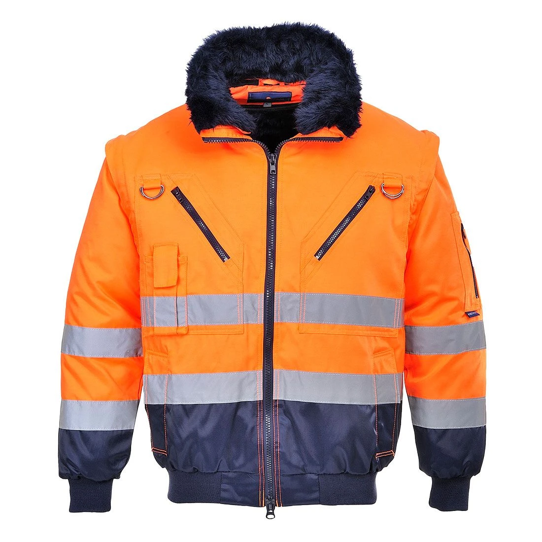 Portwest Hi-Vis 3-in-1 Contrast Pilot Jacket 1 Portwest Hi-Vis 3-in-1 Contrast Pilot Jacket