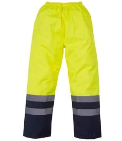 Yoko Hi Vis Two Tone Waterproof Overtrousers -Outlet Elite Togs Store e71f72672d1c5697e4d95324fabdca043e4f93403bd90e2db1186fc4075f9a95
