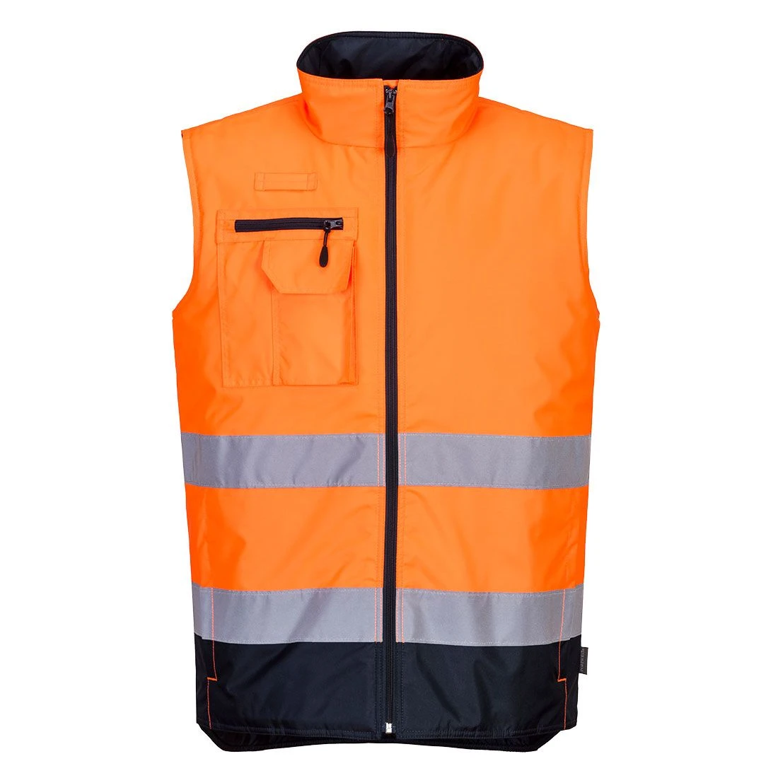 Portwest Hi-Vis Contrast Bodywarmer 1 Portwest Hi-Vis Contrast Bodywarmer