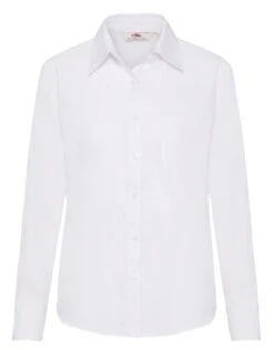 Fruit Of The Loom Ladies' Long Sleeve Poplin Shirt -Outlet Elite Togs Store ec8373f56fad1d9f5ba2ca661b331195cc45828f265622017bb115955d85d0f6