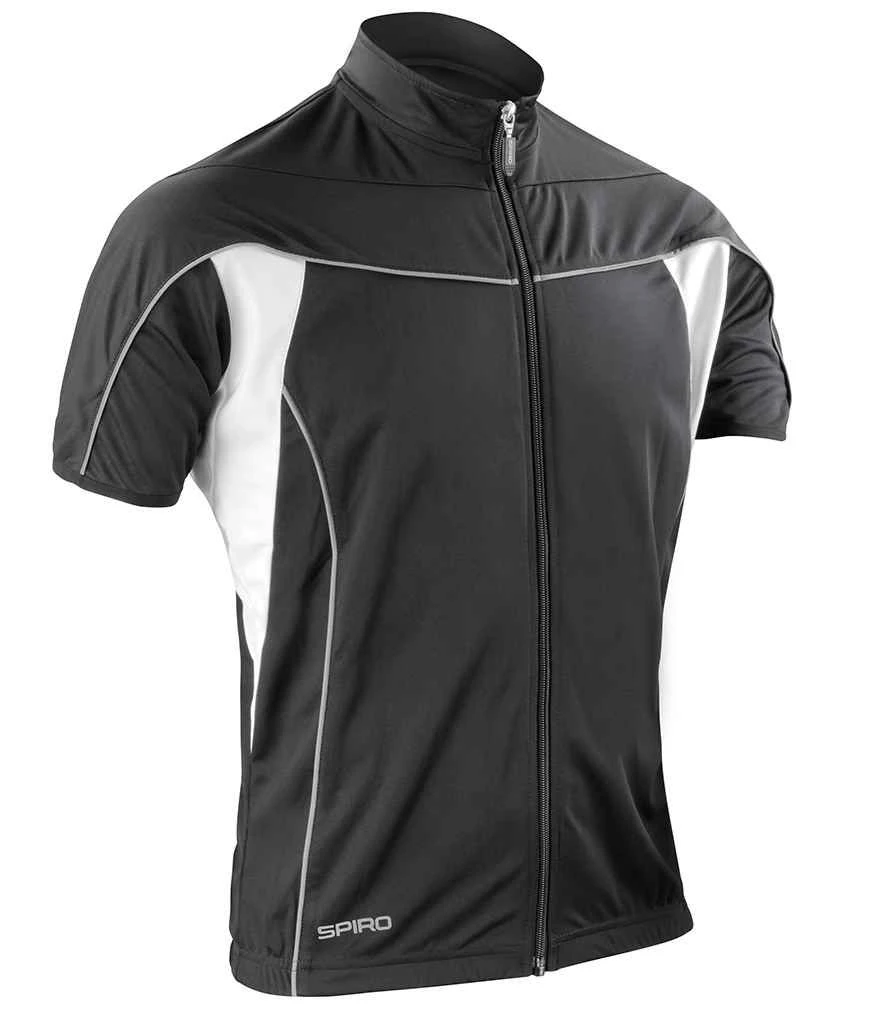 Spiro Mens Bikewear Full Zip Performance Top 2 Spiro Mens Bikewear Full Zip Performance Top - Image 2