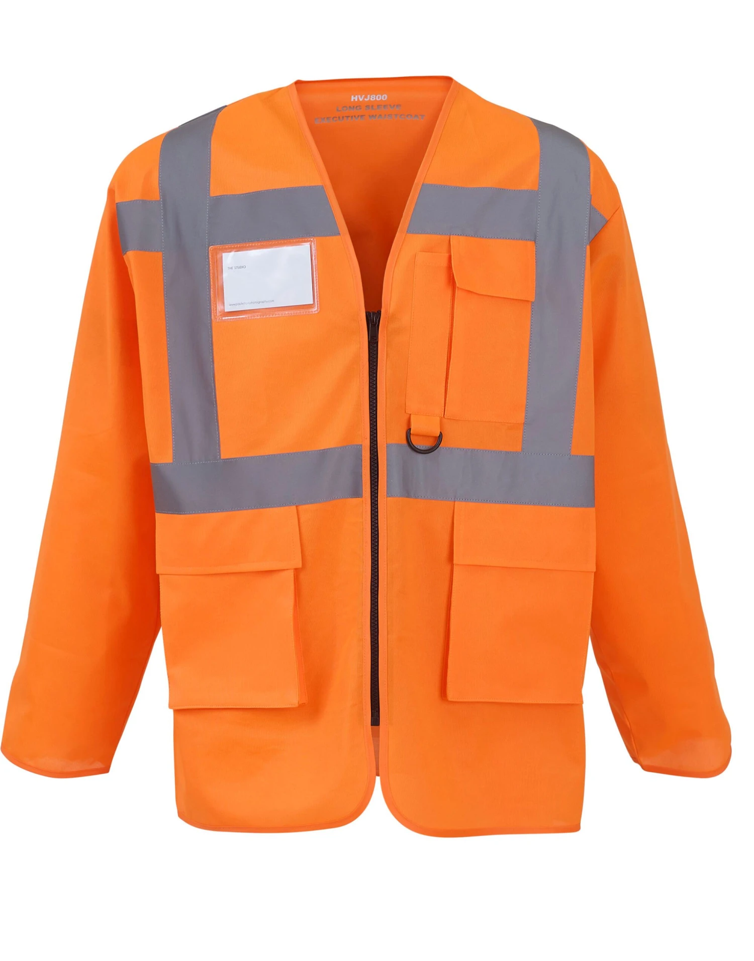 Yoko Hi-Vis Executive Long Sleeve Waistcoat 1 Yoko Hi-Vis Executive Long Sleeve Waistcoat