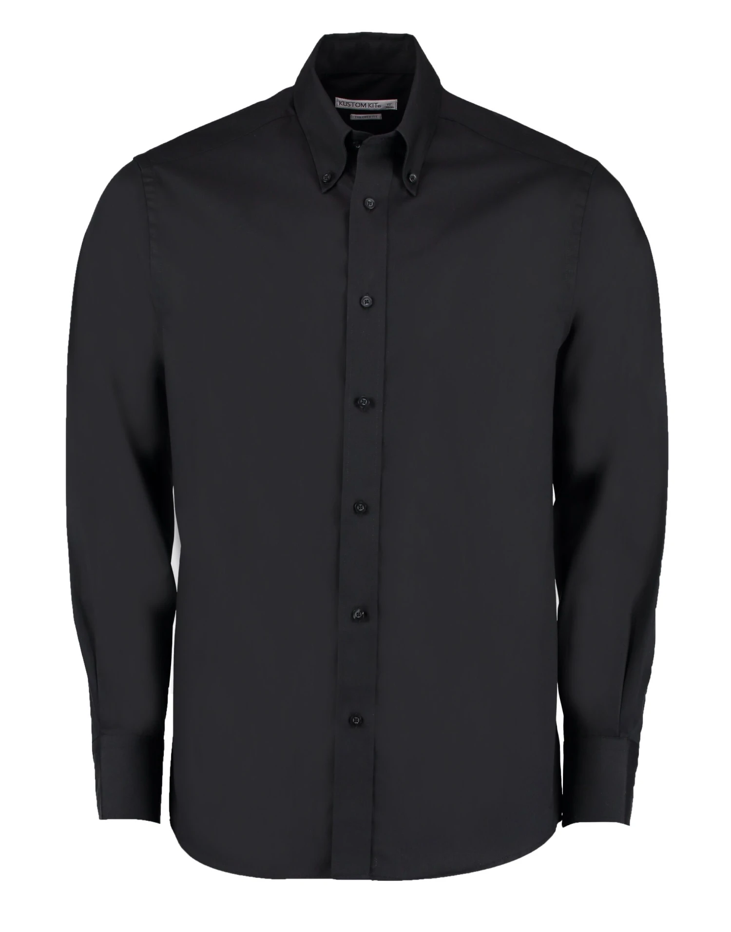 Kustom Kit Tailored Fit Long Sleeve Premium Oxford Shirt 2 Kustom Kit Tailored Fit Long Sleeve Premium Oxford Shirt - Image 2