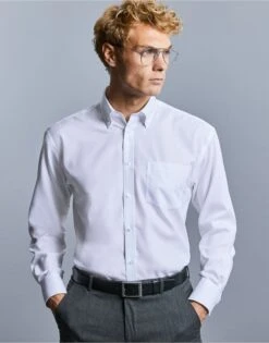 Russell Collection Mens Long Sleeve Ultimate Non-Iron Shirt -Outlet Elite Togs Store f19f4afba672b34b6c5b8eb716ee71120cbe0743d91ad81267e0c4982c8d4456