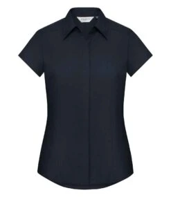 Russell Collection Ladies' Cap Sleeve Fitted Polycotton Poplin Shirt 21 Russell Collection Ladies' Cap Sleeve Fitted Polycotton Poplin Shirt -Outlet Elite Togs Store f2c54c99f401be5a605a36b0e276734d2f12b48b9419ad46576bab067d65a20a