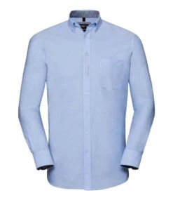 Russell Collection Tailored Long Sleeve Washed Oxford Shirt -Outlet Elite Togs Store fa4bb8f471c7796322717dfbccd7c4ed4f25c4f2c87a82b0e923e77727b3aa5a