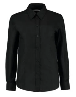 Kustom Kit Tailored Fit Long Sleeve Workwear Oxford Shirt