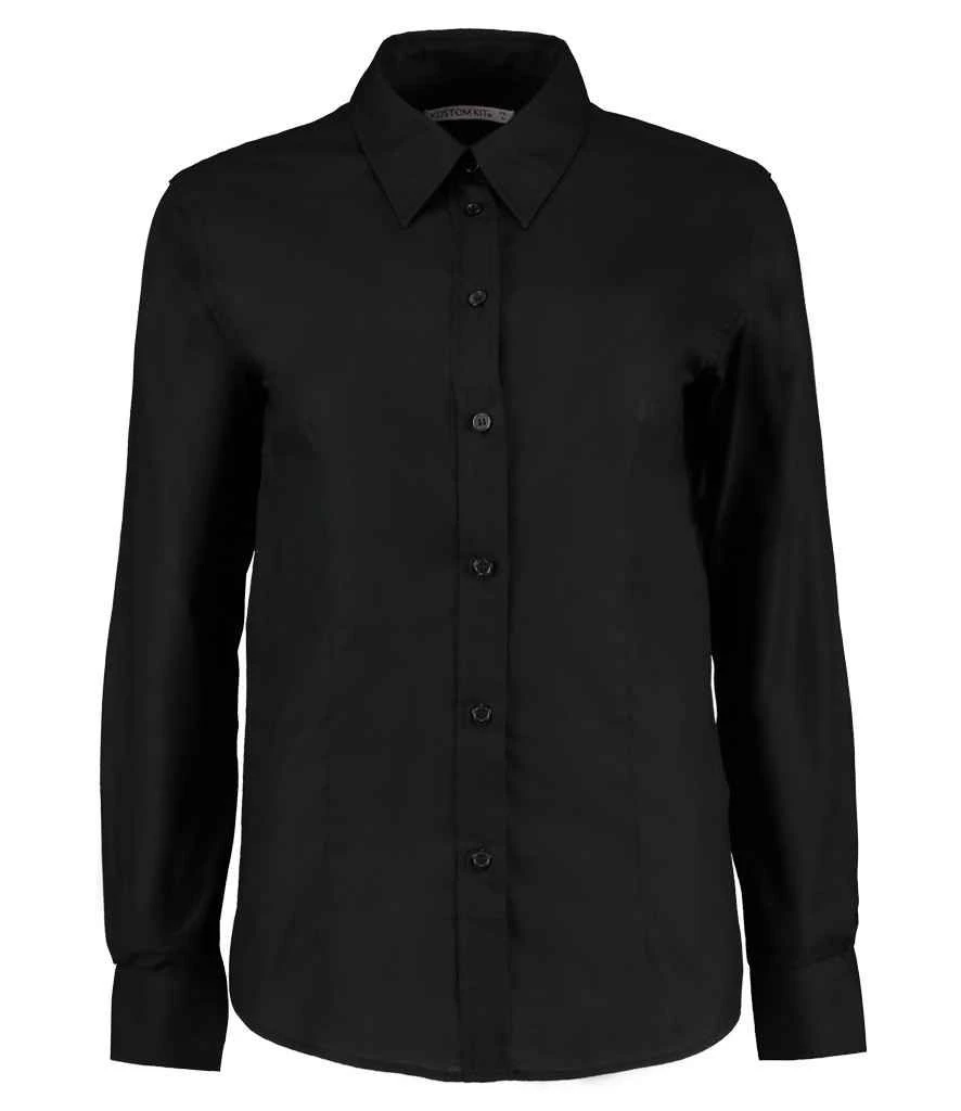 Kustom Kit Tailored Fit Long Sleeve Workwear Oxford Shirt 3 Kustom Kit Tailored Fit Long Sleeve Workwear Oxford Shirt - Image 3